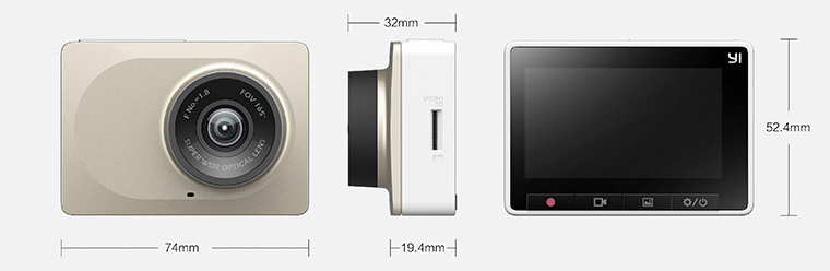 Xiaomi Yi Dashcam autokamera