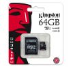 Paměťová karta Kingston microSDXC 64GB UHS-I + adaptér SDC10G2/64GB